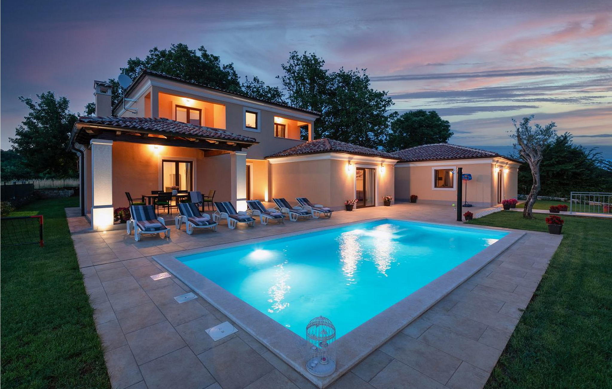Vakantiehuis met privé zwembad in Svetvincenat (Kroatië) voor 8 personen