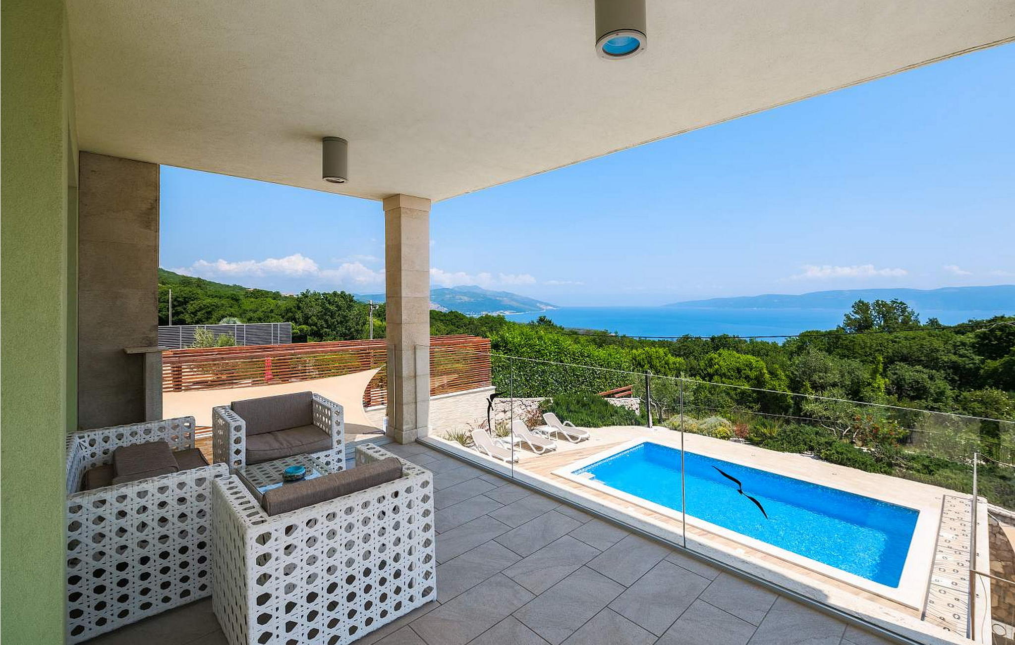 Vakantiehuis met privé zwembad in Labin (Kroatië) voor 6 personen