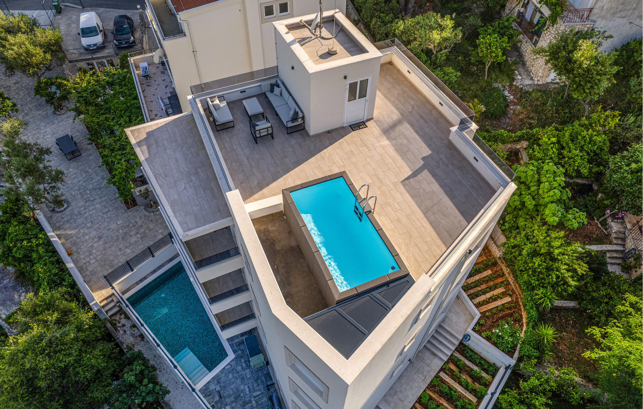 Vakantiehuis met zwembad in Trogir - Okrug Gornji (Kroatië) voor 6 personen