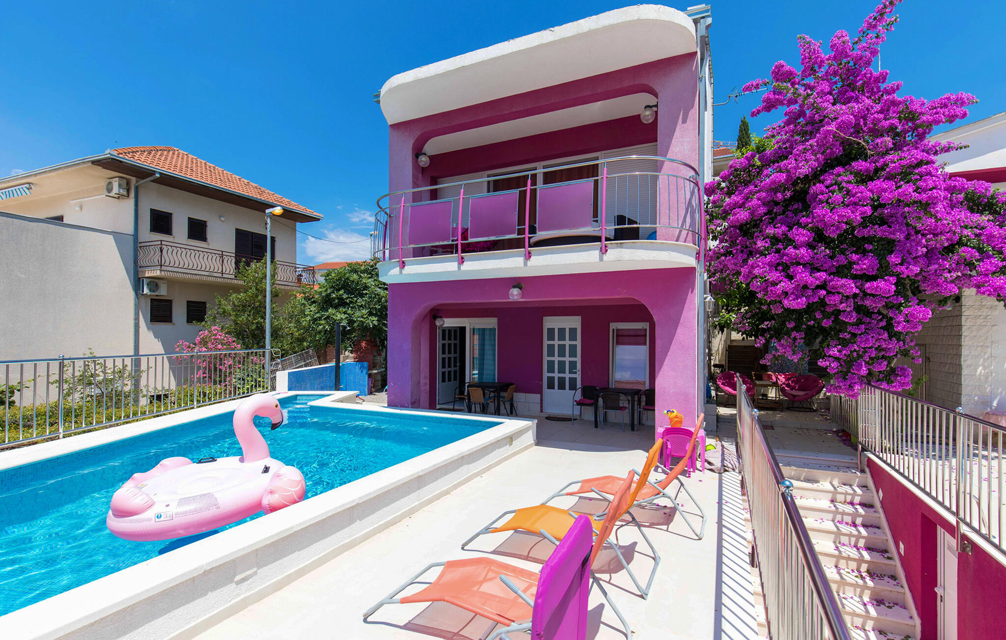 Vakantiehuis met zwembad in Trogir - Seget Vranjica (Kroatië) voor 3 personen