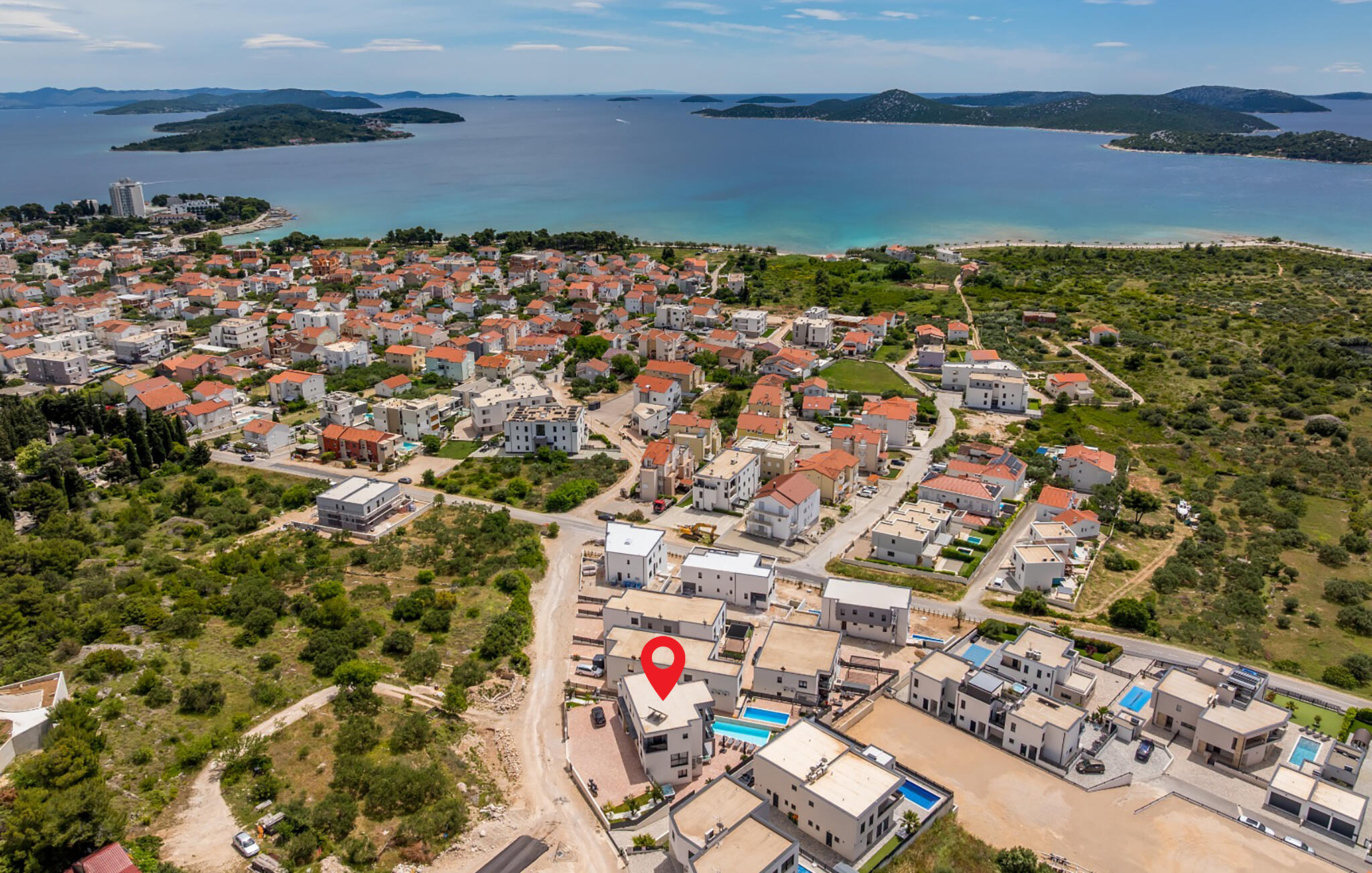 Vakantiehuis met privé zwembad in Vodice (Kroatië) voor 10 personen