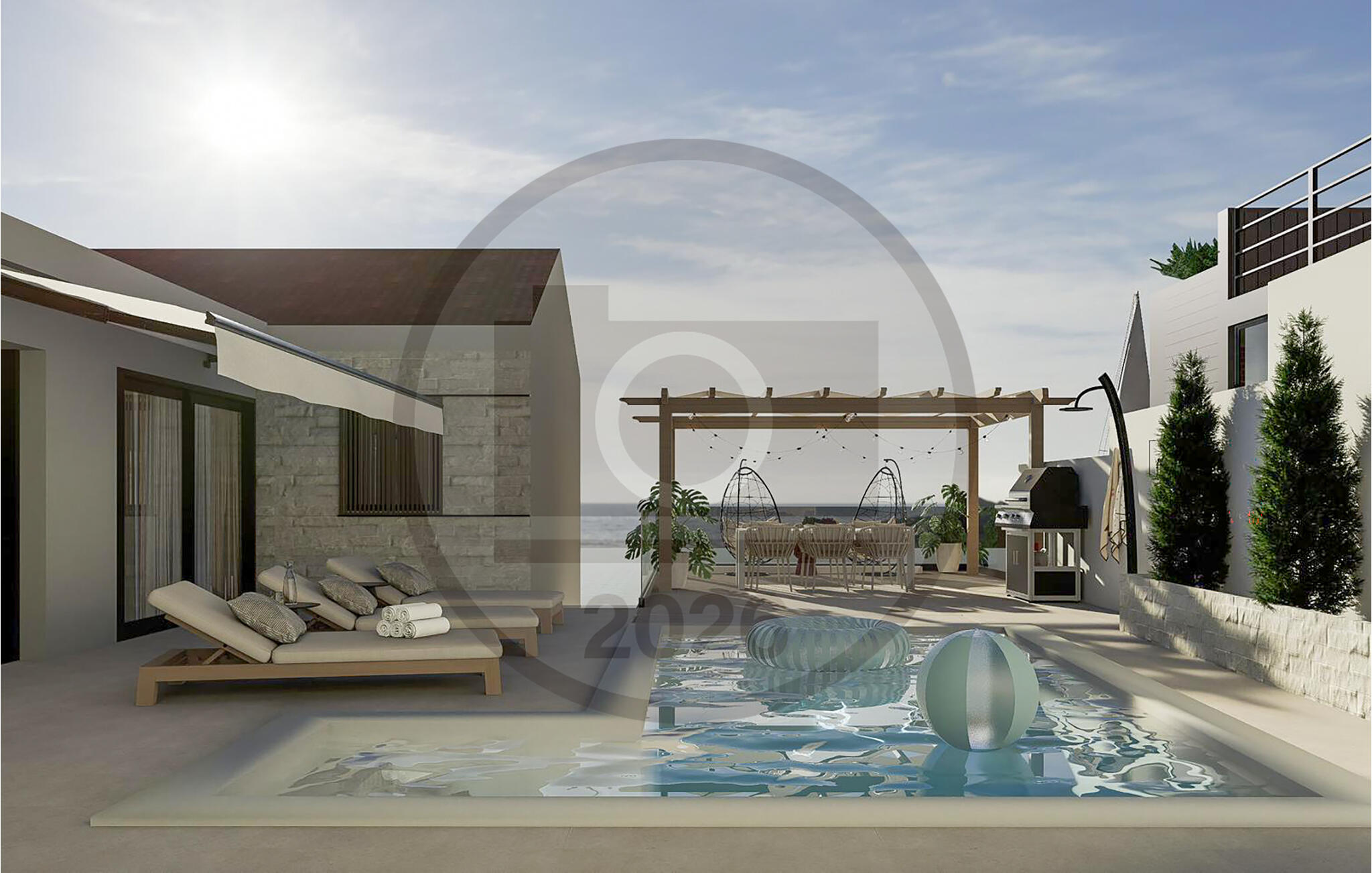 Vakantiehuis met privé zwembad in Sibenik (Kroatië) voor 6 personen