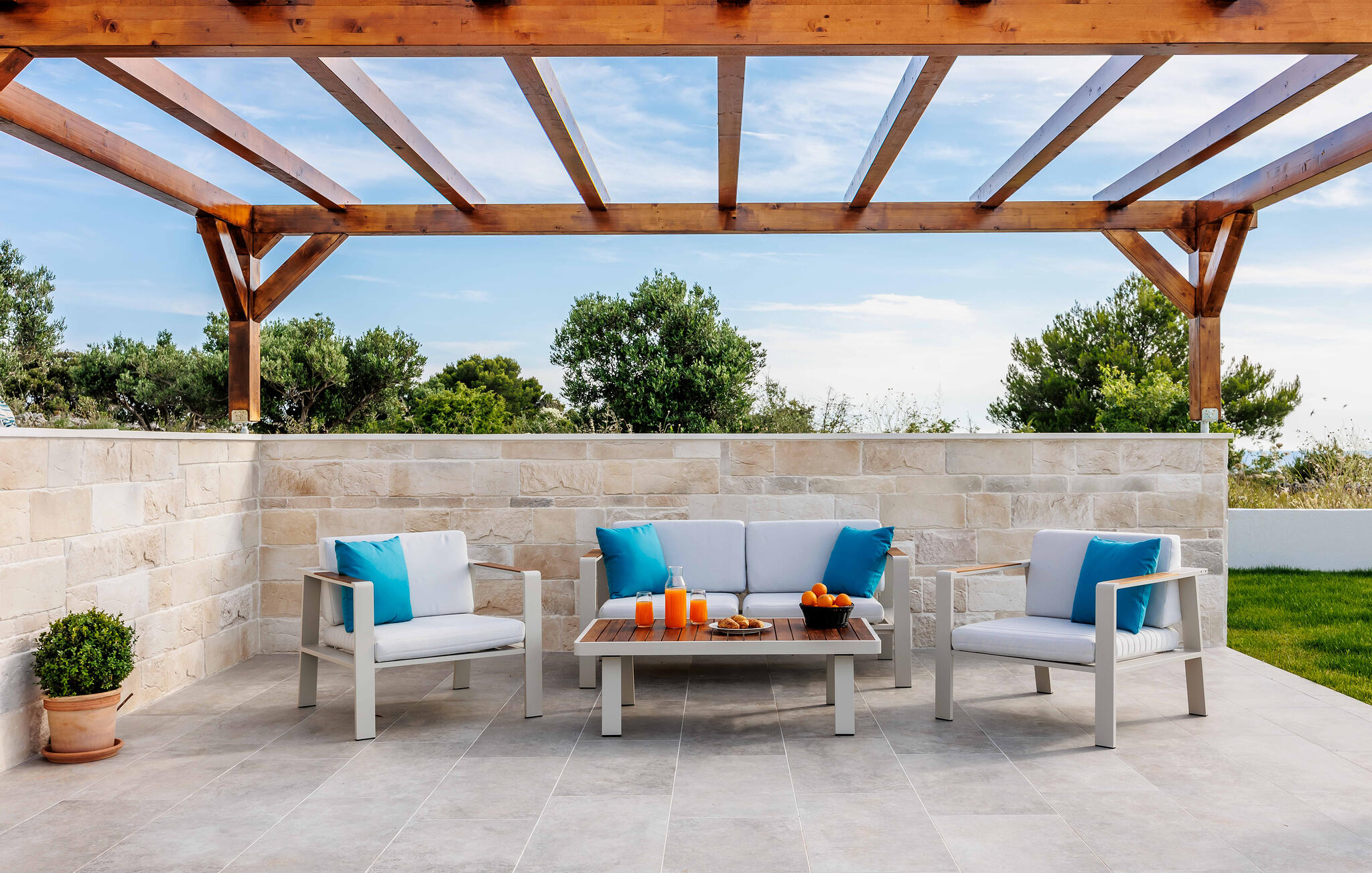 Vakantiehuis met privé zwembad in Rogoznica -Dvornica (Kroatië) voor 6 personen