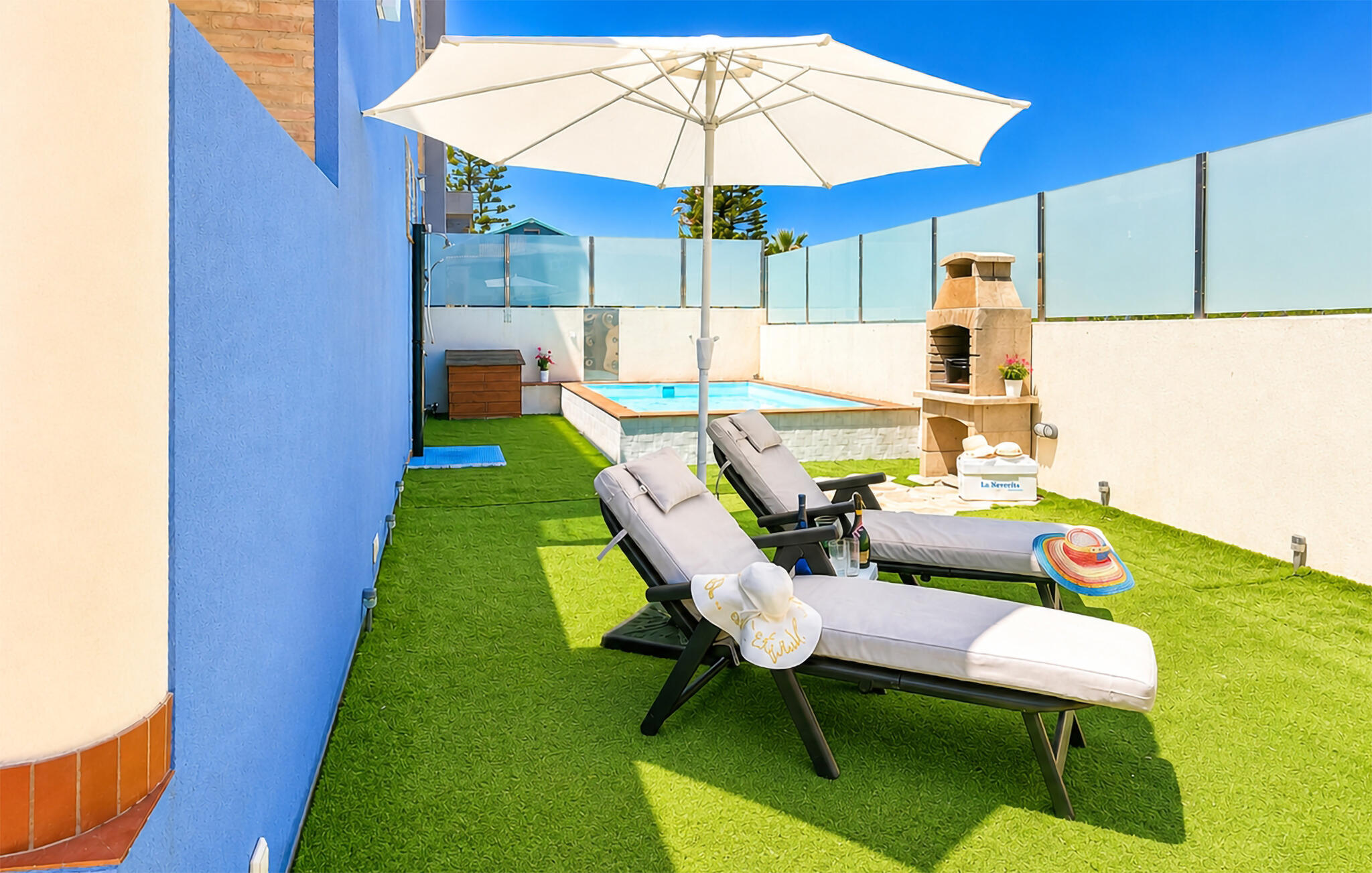 Vakantiehuis met privé zwembad in La Manga del Mar Menor (Spanje) voor 6 personen