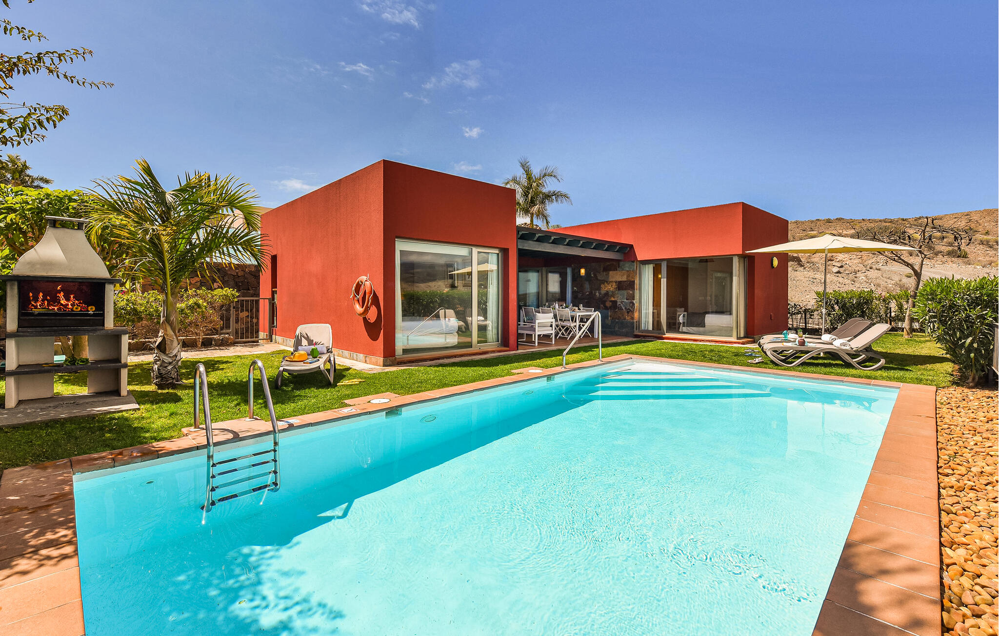 Vakantiehuis met privé zwembad in San Bartolome de Tirajana (Spanje) voor 4 personen