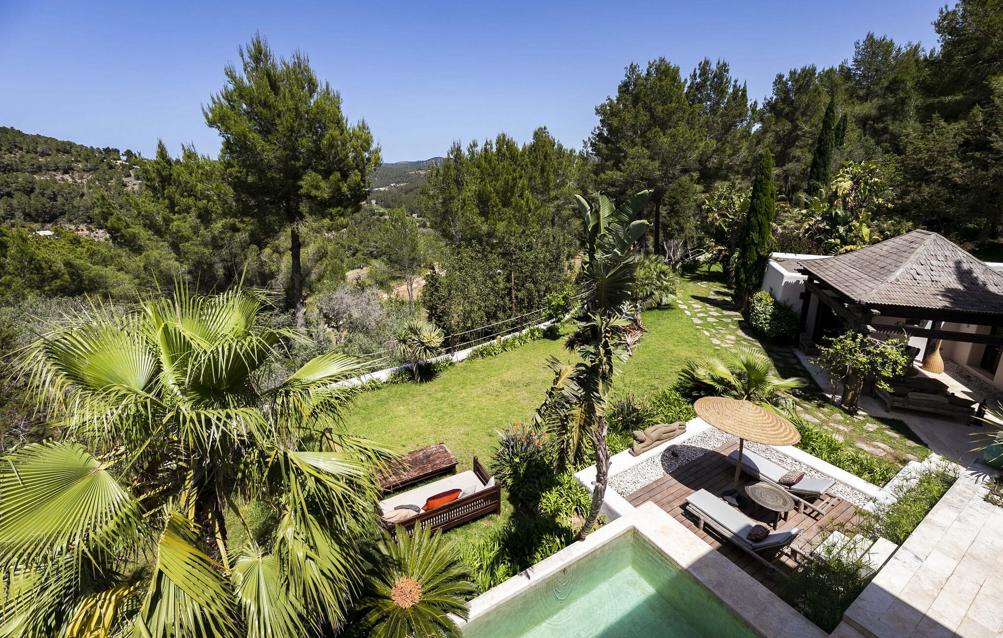 Vakantiehuis met privé zwembad in VILLA PALAZZO-  San Miguel/ Sant Miquel de Bal (Spanje) voor 12 personen