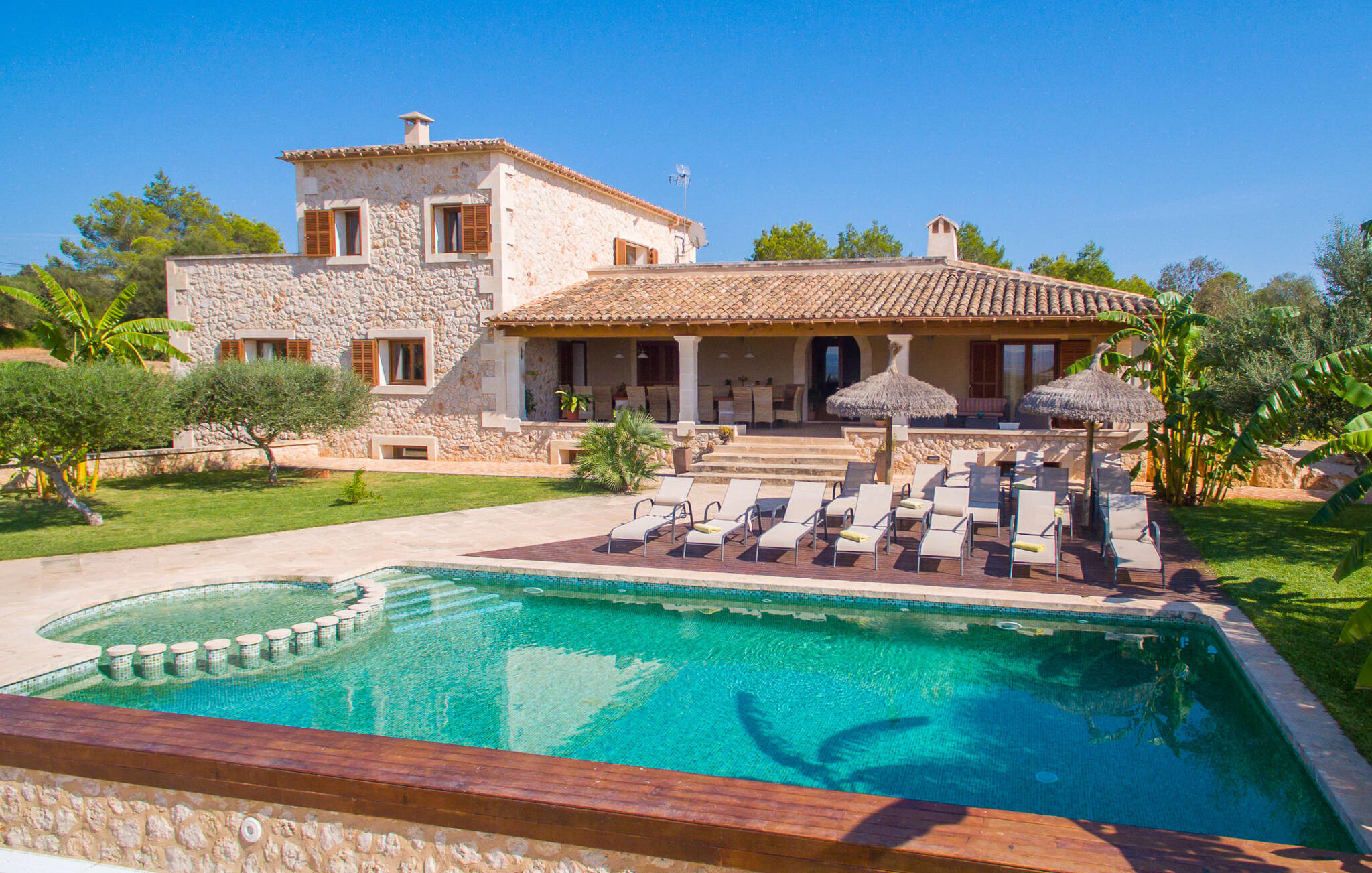 Vakantiehuis met privé zwembad in Son Figo-  Campos (Spanje) voor 12 personen