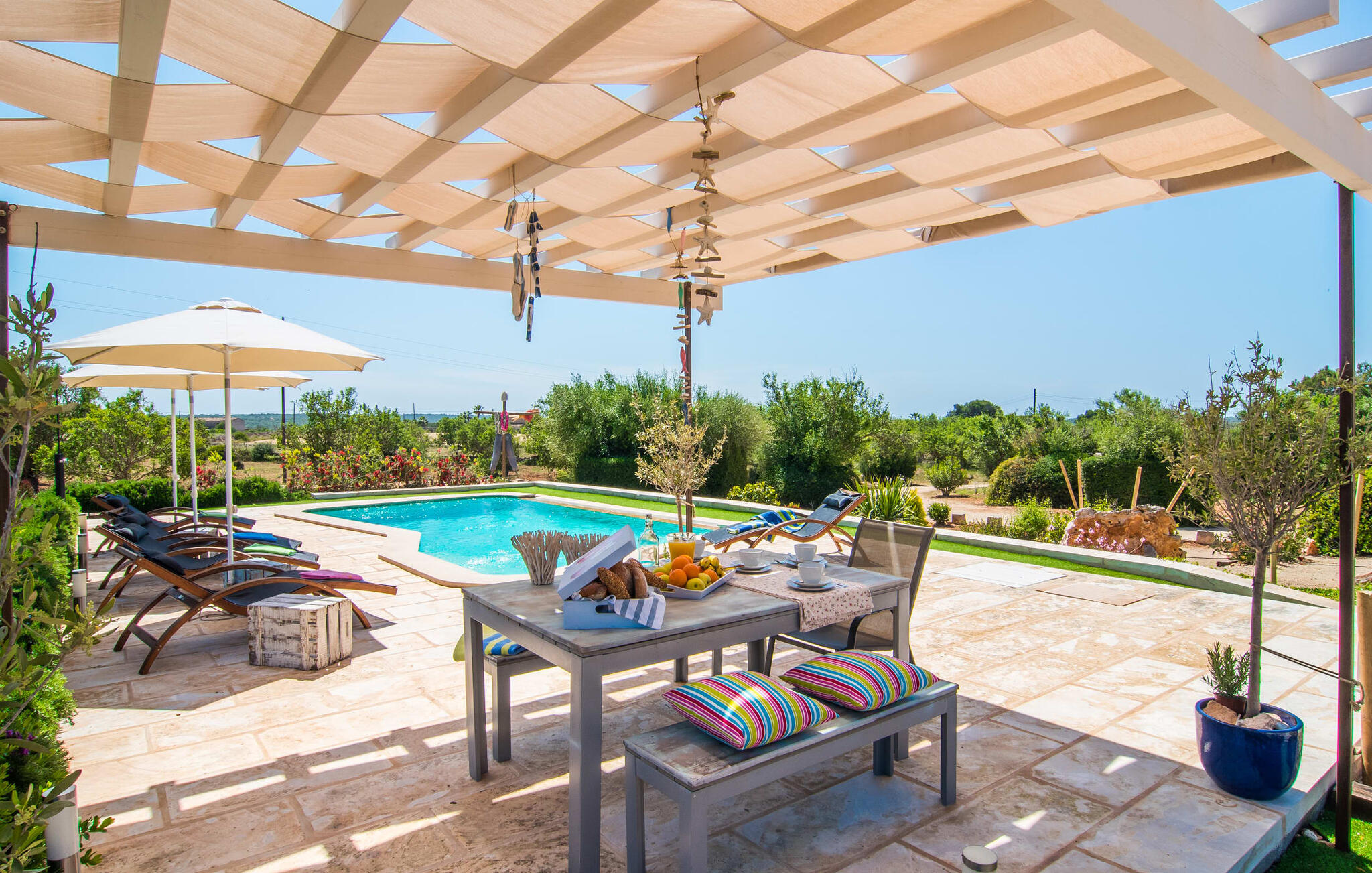 Vakantiehuis met privé zwembad in Morell-  Ses Salines (Spanje) voor 6 personen