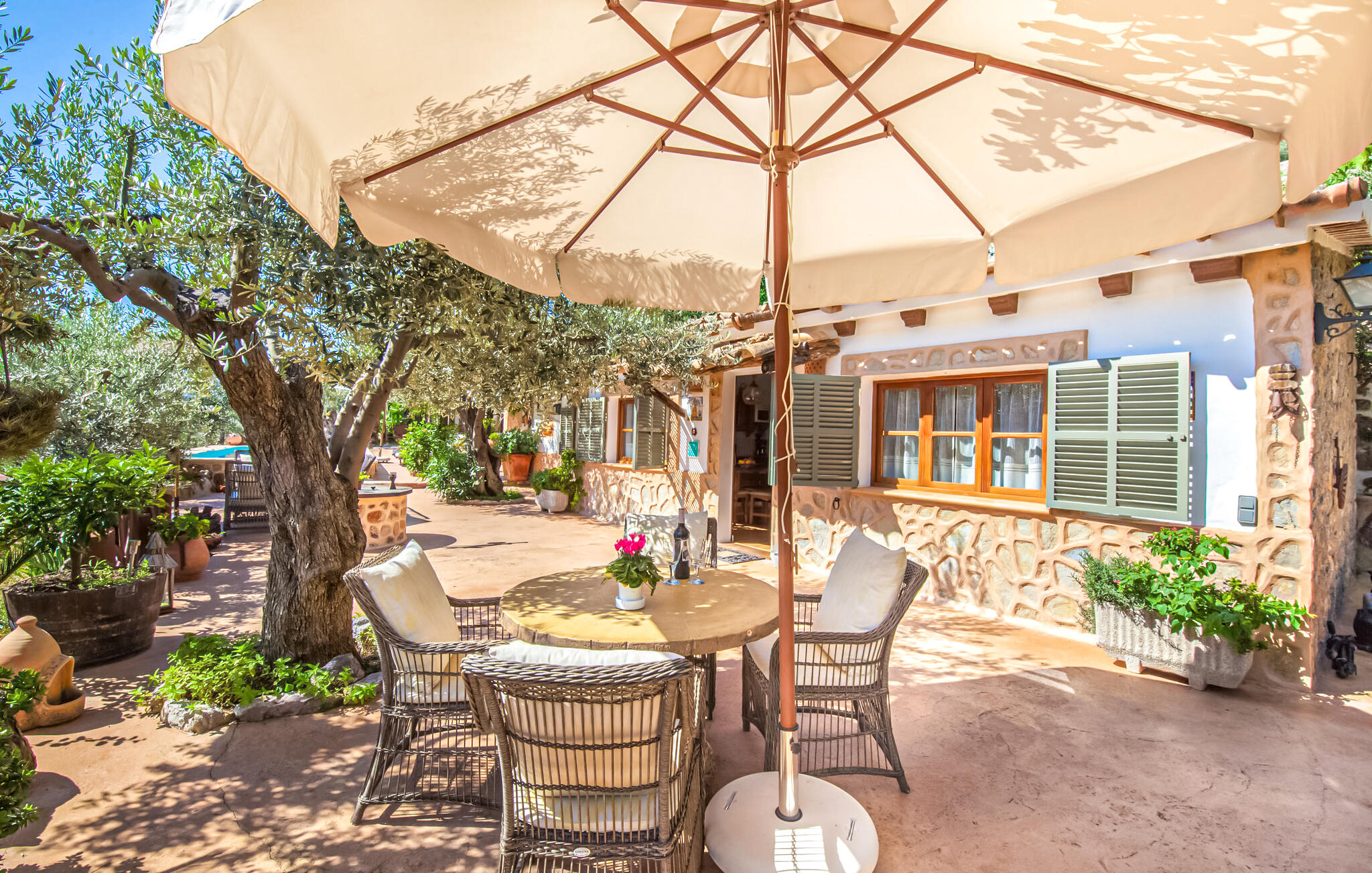 Vakantiehuis met privé zwembad in Ses Begudes-  Fornalutx (Spanje) voor 2 personen