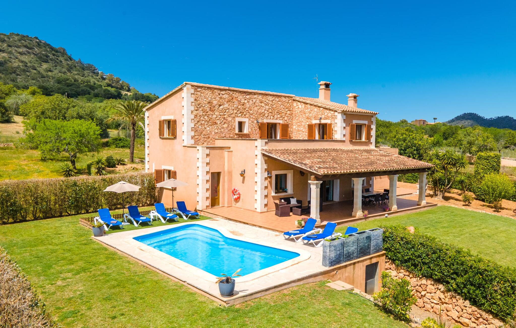 Vakantiehuis met privé zwembad in Sa Roca Blanca-  SHorta (Spanje) voor 7 personen