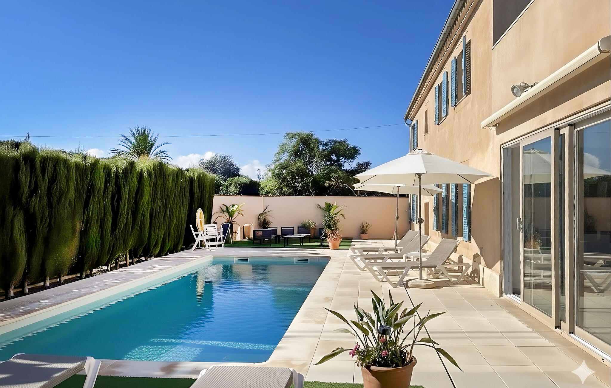 Ferienhaus mit umzäuntem Garten in Sineu (Spanien) und 2 Hunde erlaubt