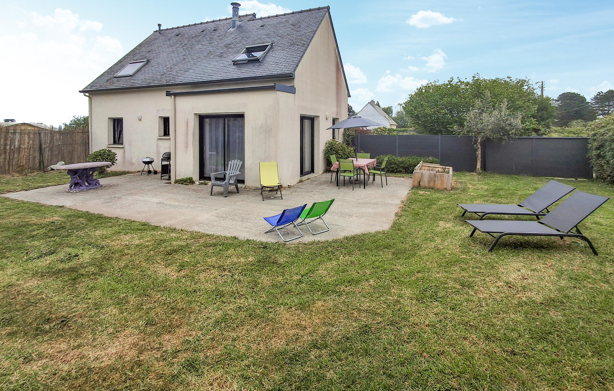 Ferienhaus mit umzäuntem Garten in Plouha (Frankreich) und 2 Hunde erlaubt