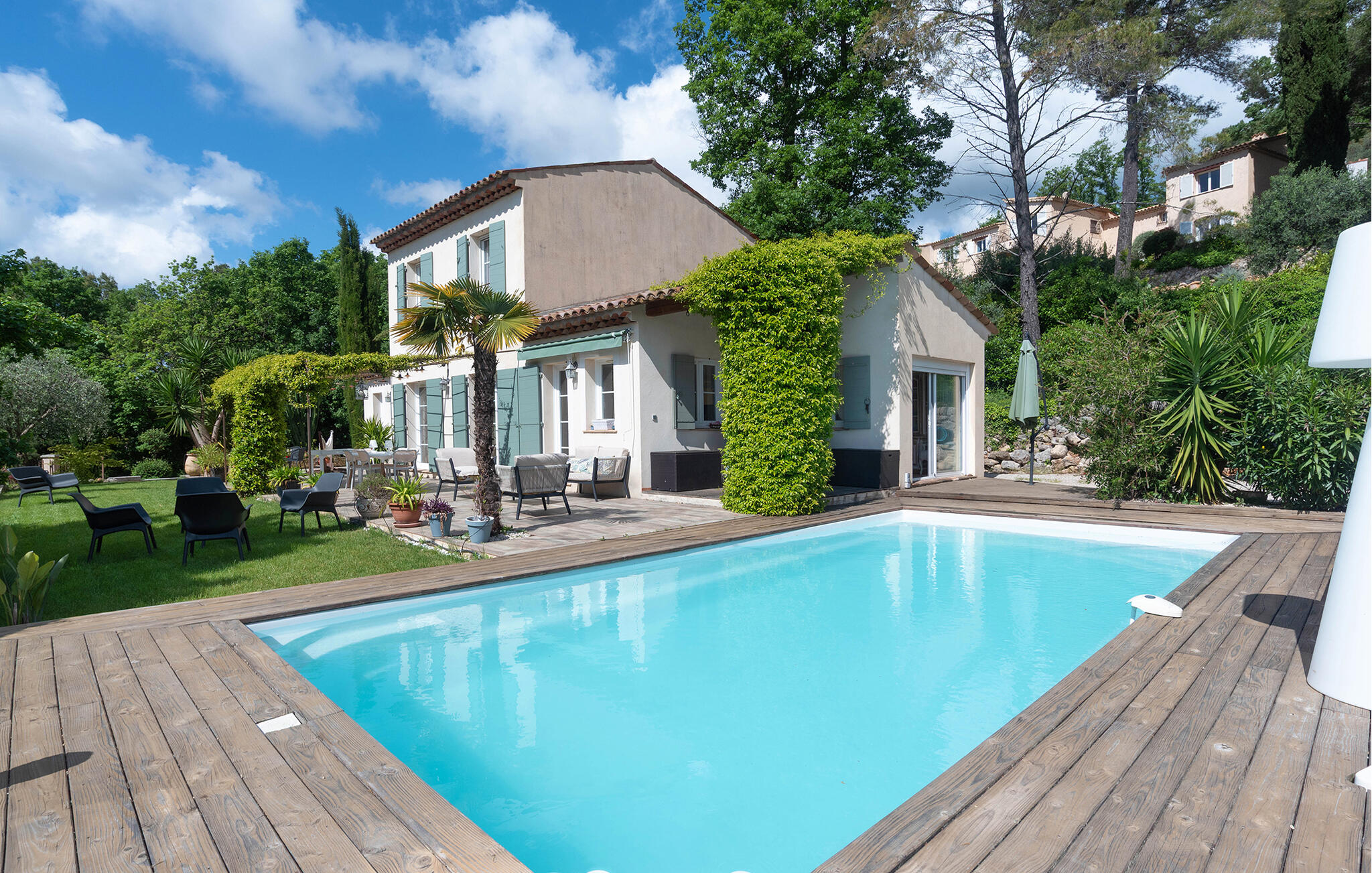 Vakantiehuis met privé zwembad in Cabris (Frankrijk) voor 6 personen
