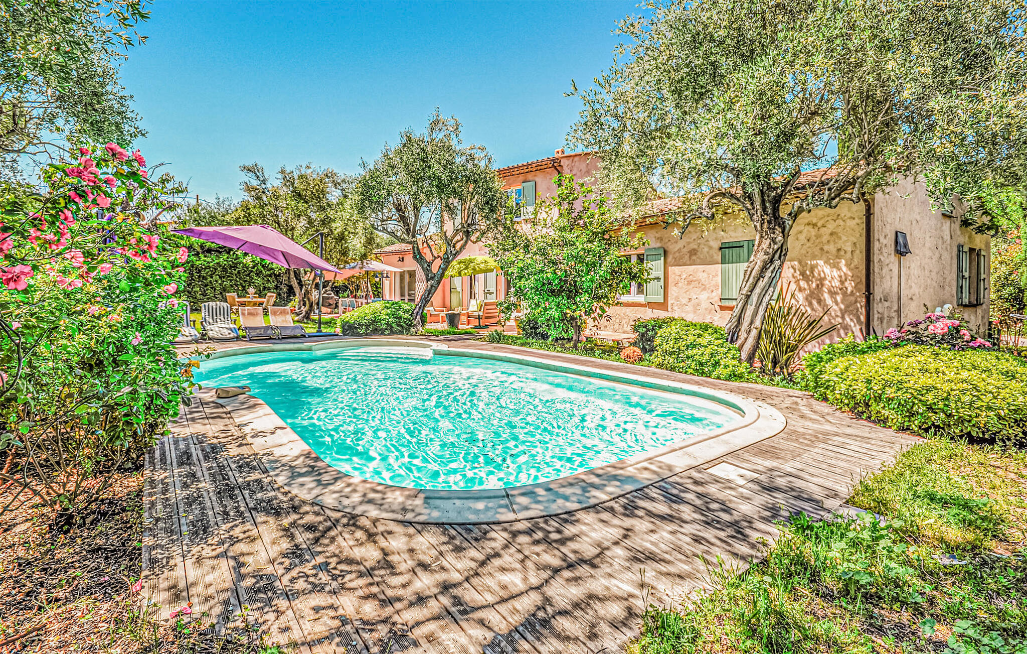 Vakantiehuis met privé zwembad in Grasse (Frankrijk) voor 6 personen