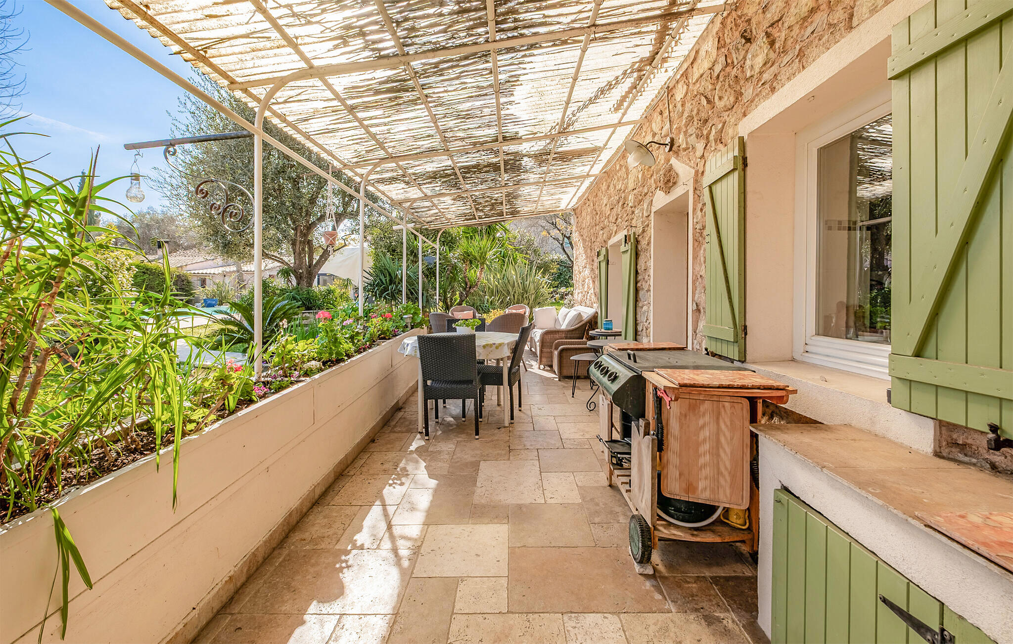 Vakantiehuis met omheinde tuin in Grasse (Frankrijk) 1 hond is welkom