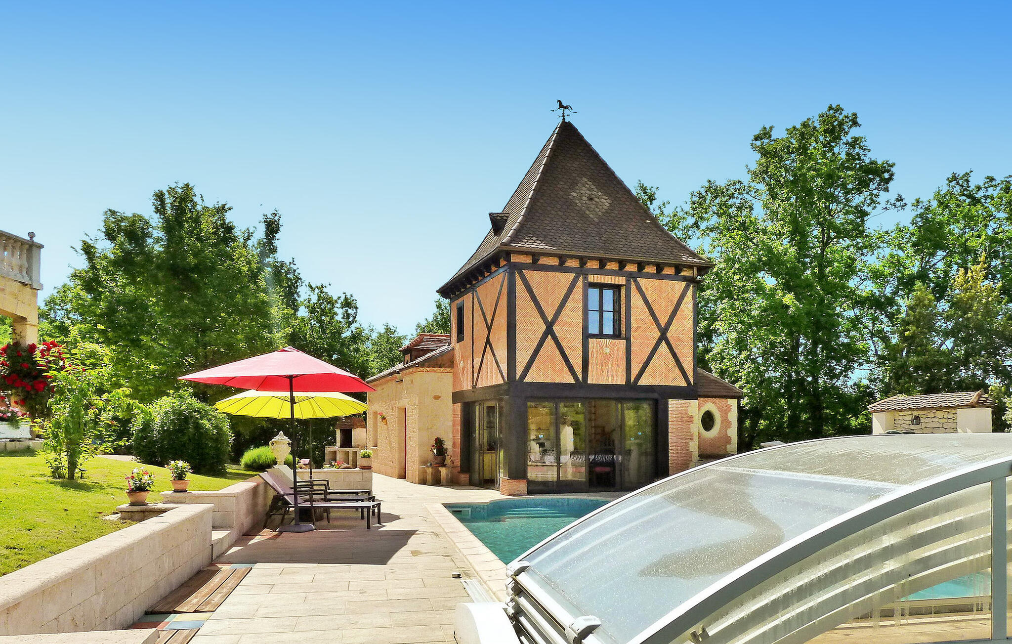 Vakantiehuis met privé zwembad in Castelnaud La Chapelle (Frankrijk) voor 6 personen