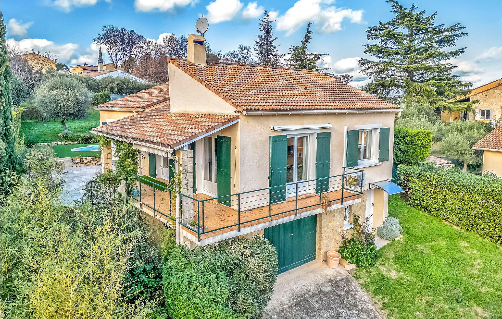 Vakantiehuis met privé zwembad in Connaux (Frankrijk) voor 6 personen