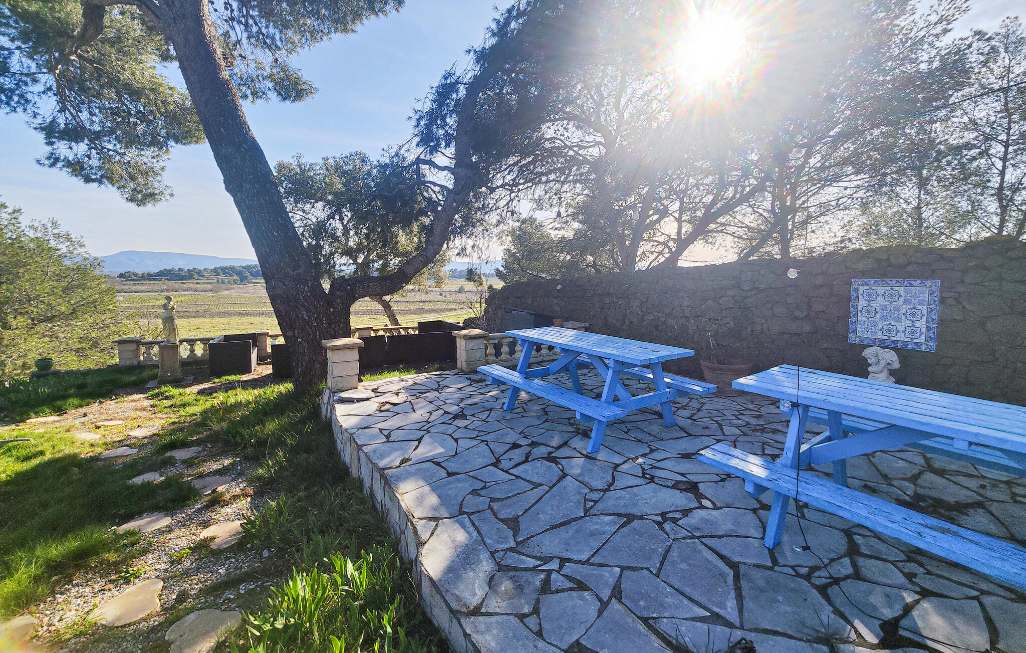 Ferienhaus mit umzäuntem Garten in Rieux-Minervois (Frankreich) und 1 Hund erlaubt