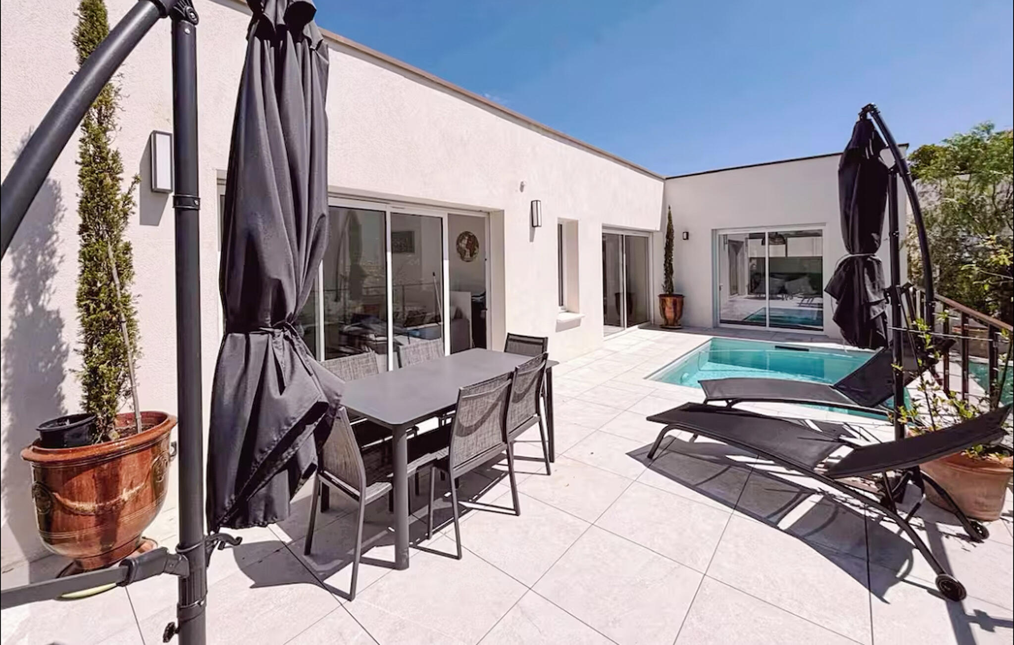 Vakantiehuis met privé zwembad in Nimes (Frankrijk) voor 6 personen