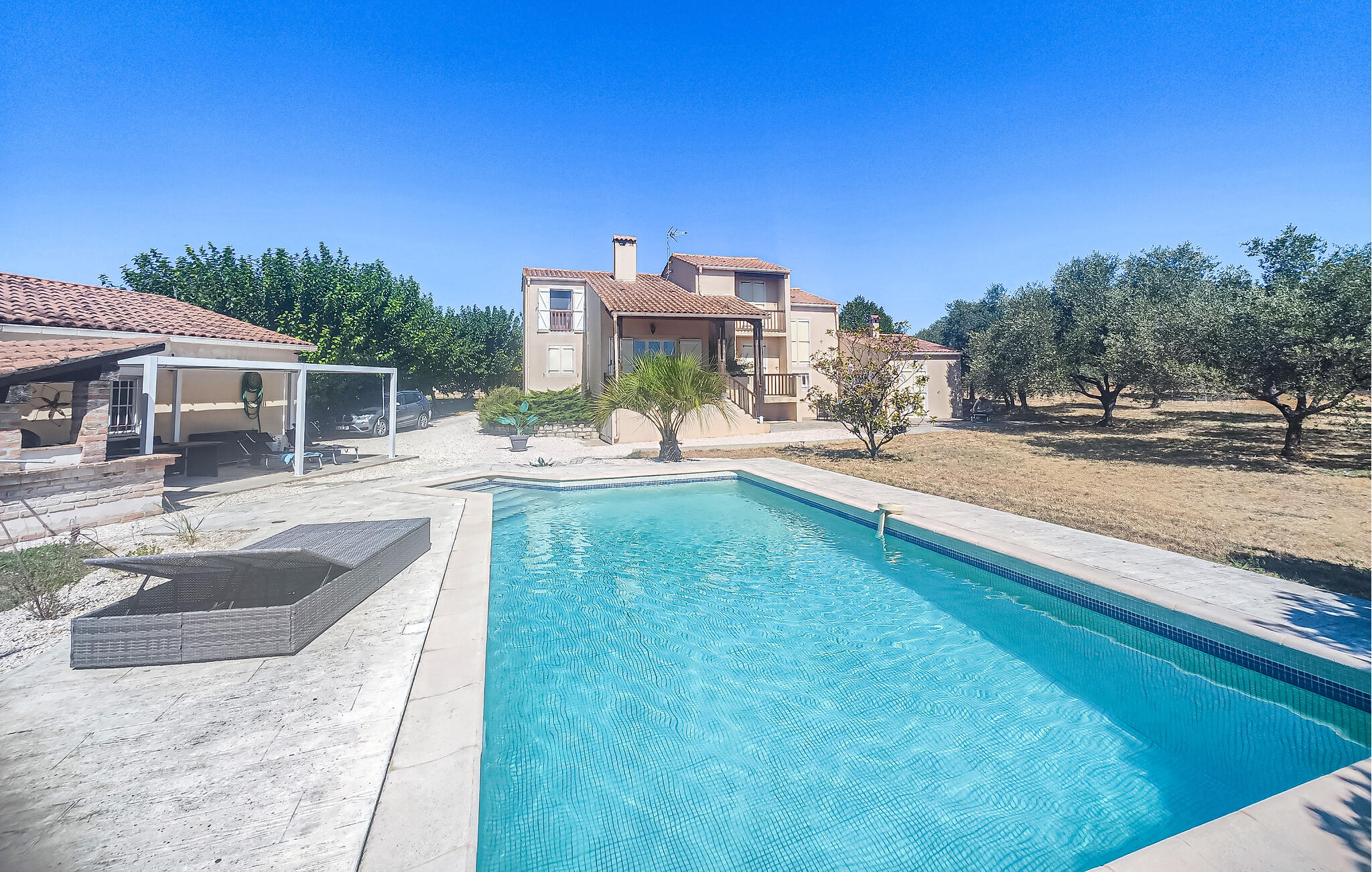 Ferienhaus mit umzäuntem Garten in Méjannes-lès-Alès (Frankreich) und 1 Hund erlaubt