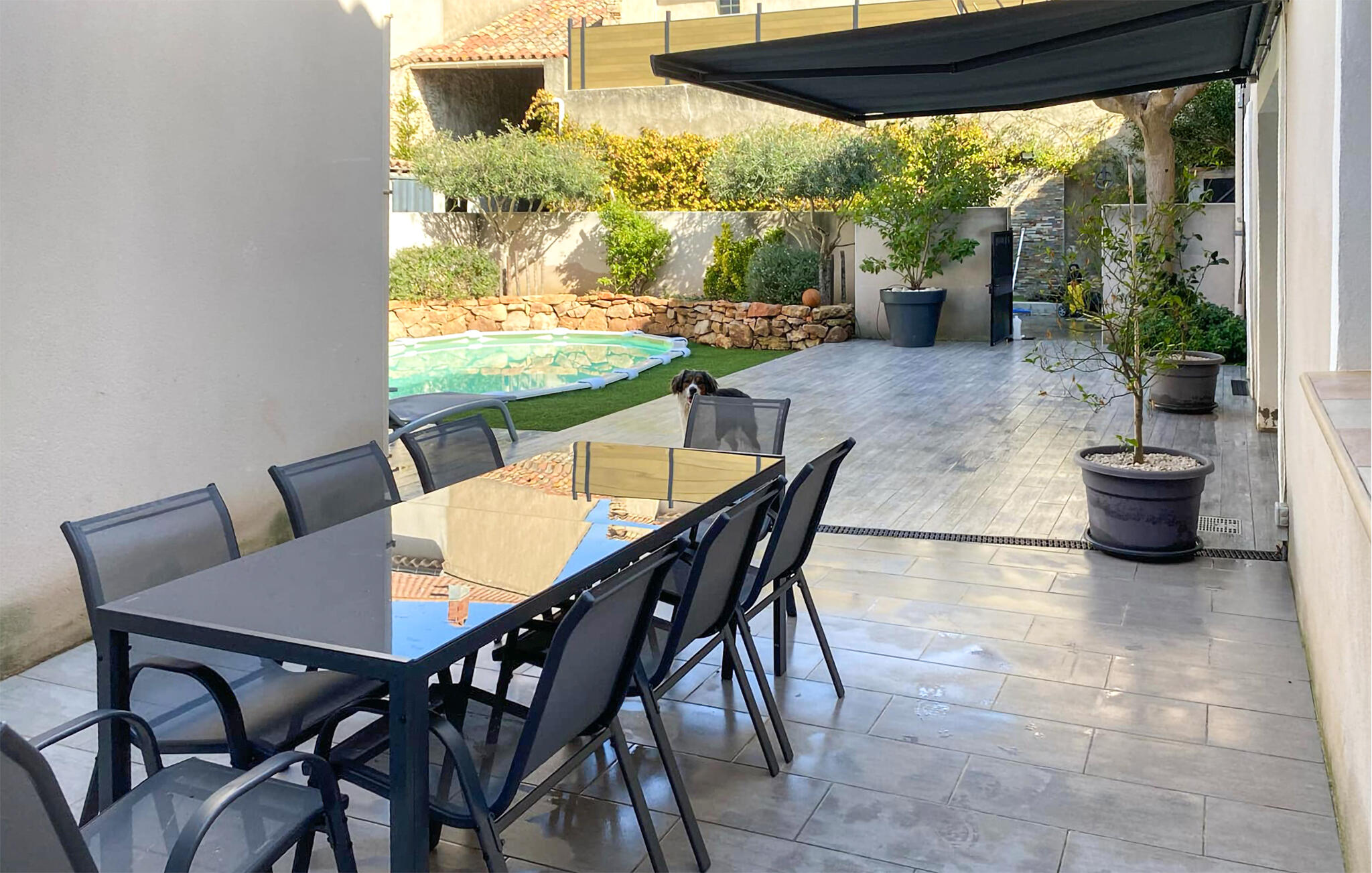 Vakantiehuis met privé zwembad in Puisserguier (Frankrijk) voor 8 personen