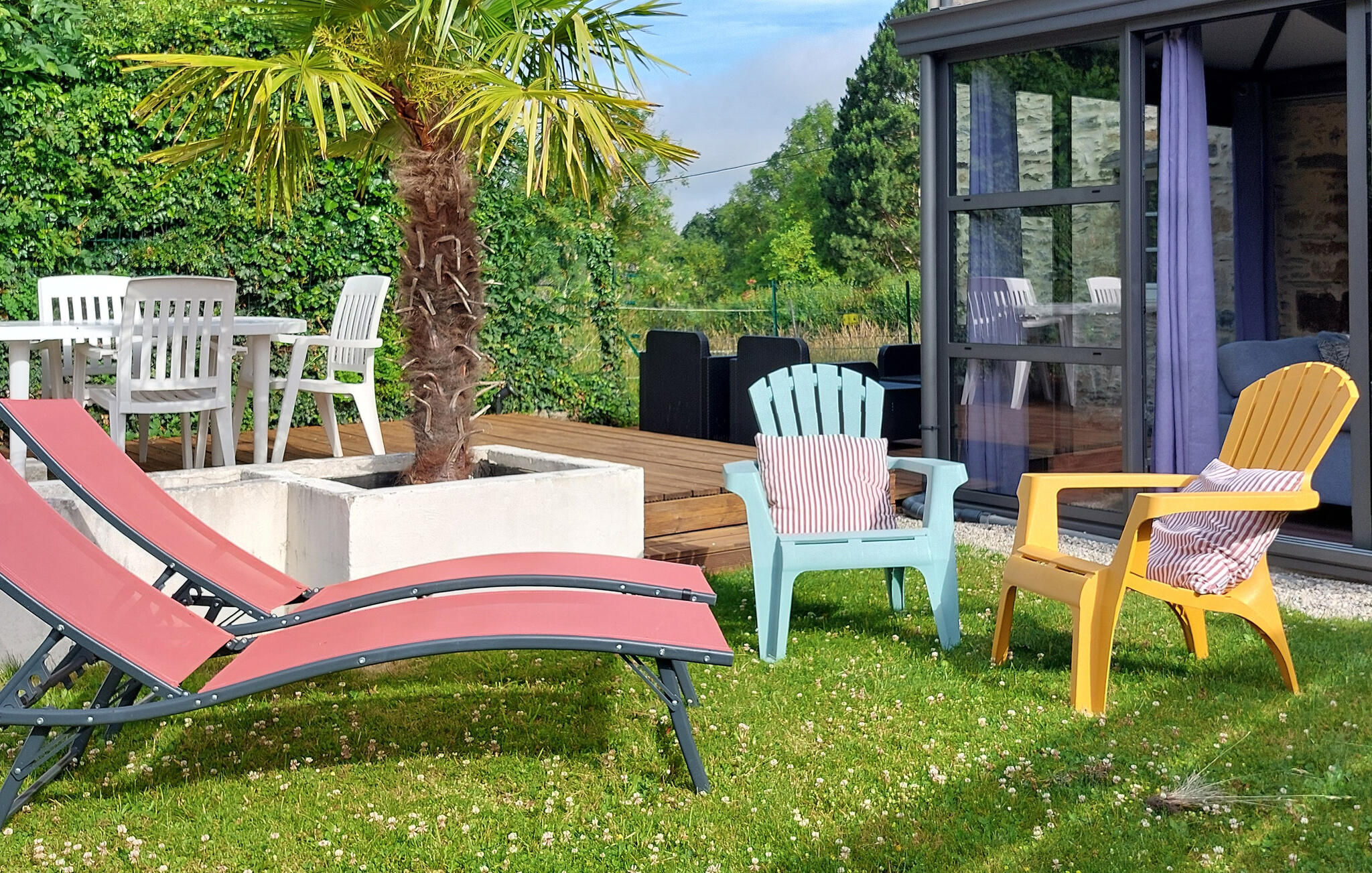 Ferienhaus mit umzäuntem Garten in Donnay (Frankreich) und 1 Hund erlaubt