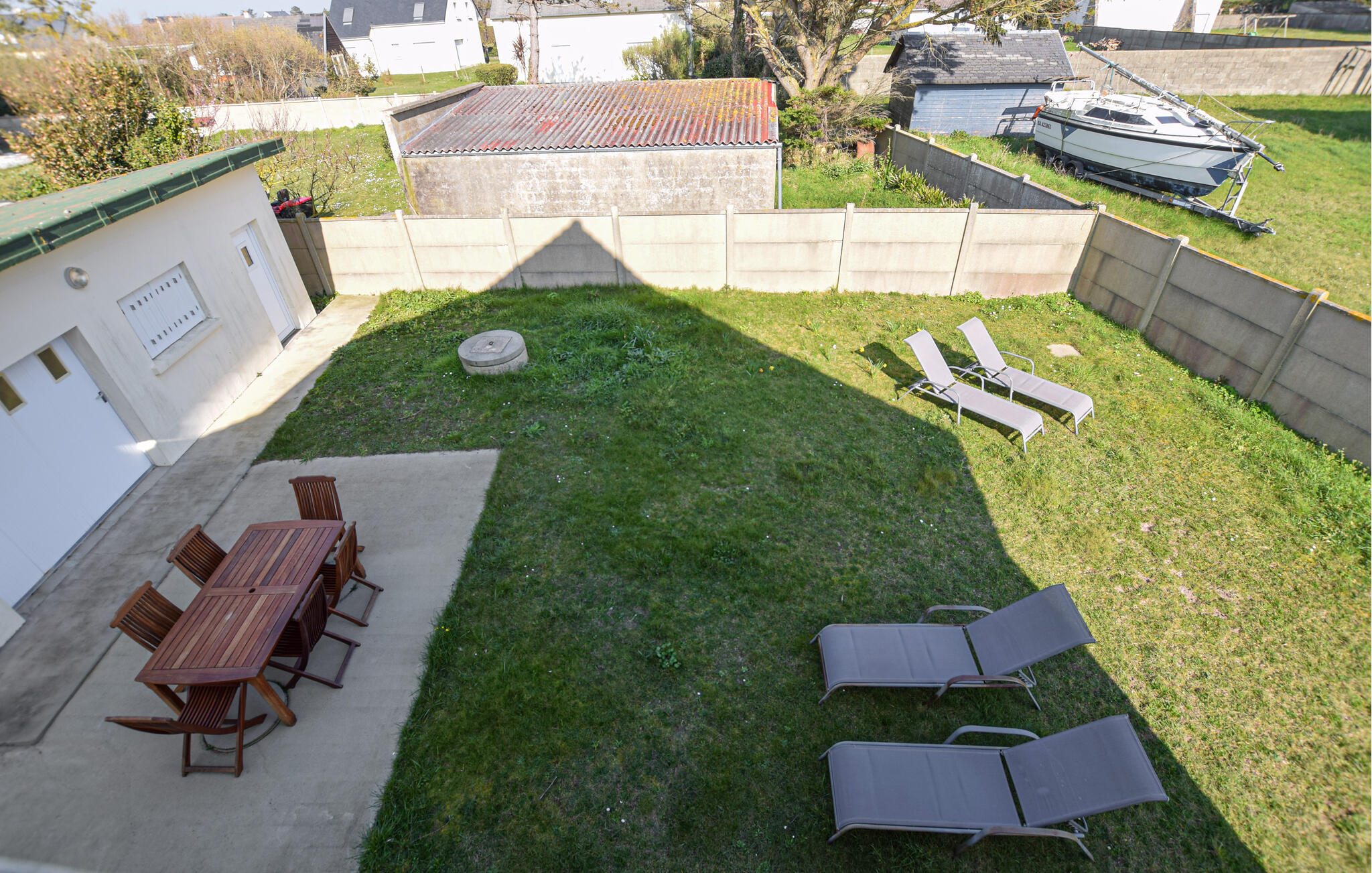 Ferienhaus mit umzäuntem Garten in Bretteville-sur-Ay (Frankreich) und 2 Hunde erlaubt