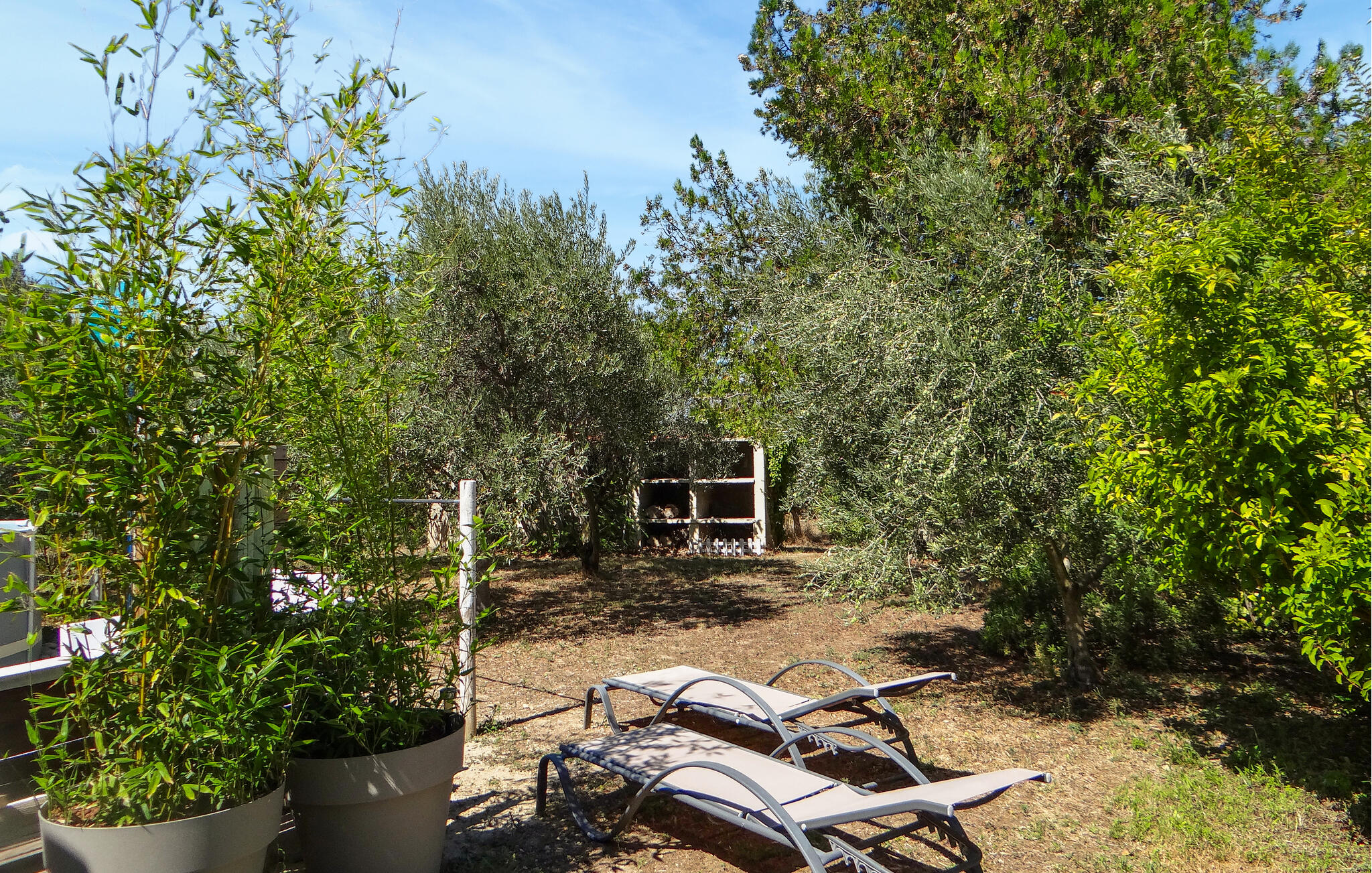 Ferienhaus mit umzäuntem Garten in Vacqueyras (Frankreich) und 2 Hunde erlaubt
