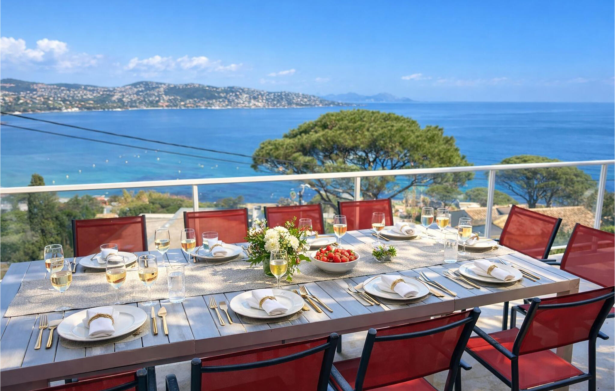 Ferienhaus mit umzäuntem Garten in Sainte-Maxime (Frankreich) und 1 Hund erlaubt