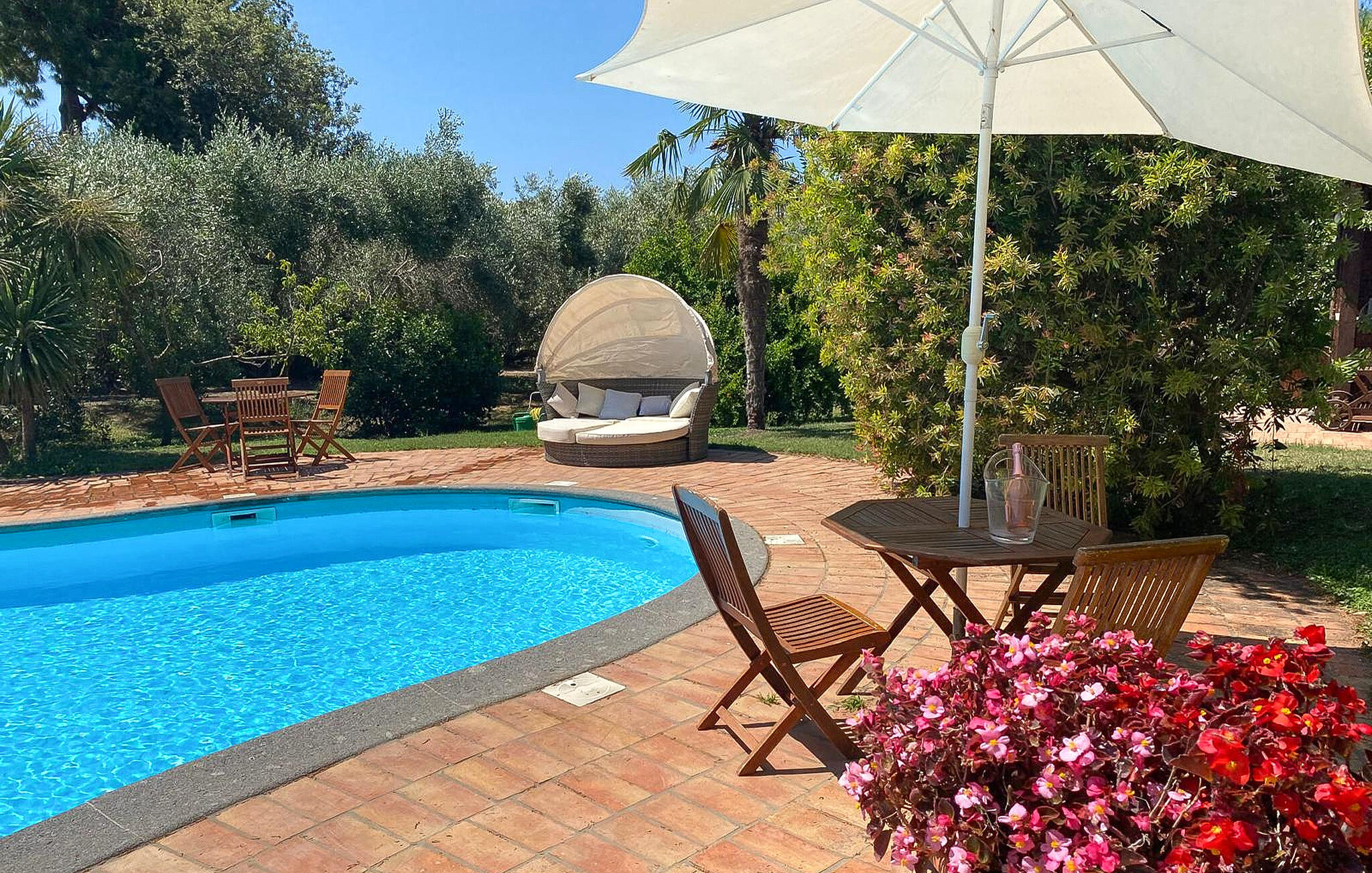 Vakantiehuis met omheinde tuin in Tarquinia (Italië) 1 hond is welkom