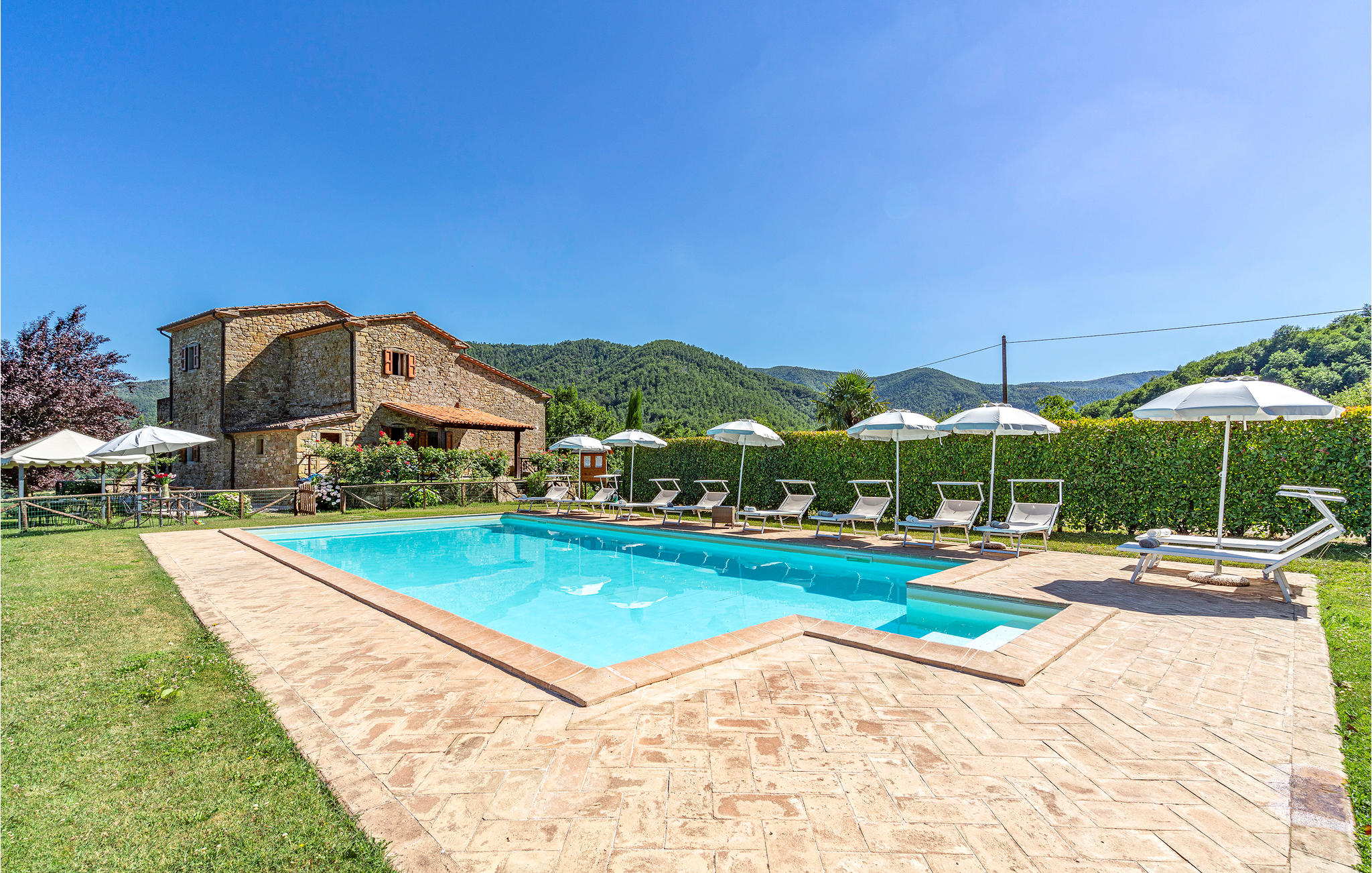 Vakantiehuis met omheinde tuin in Cortona (Italië) 1 hond is welkom