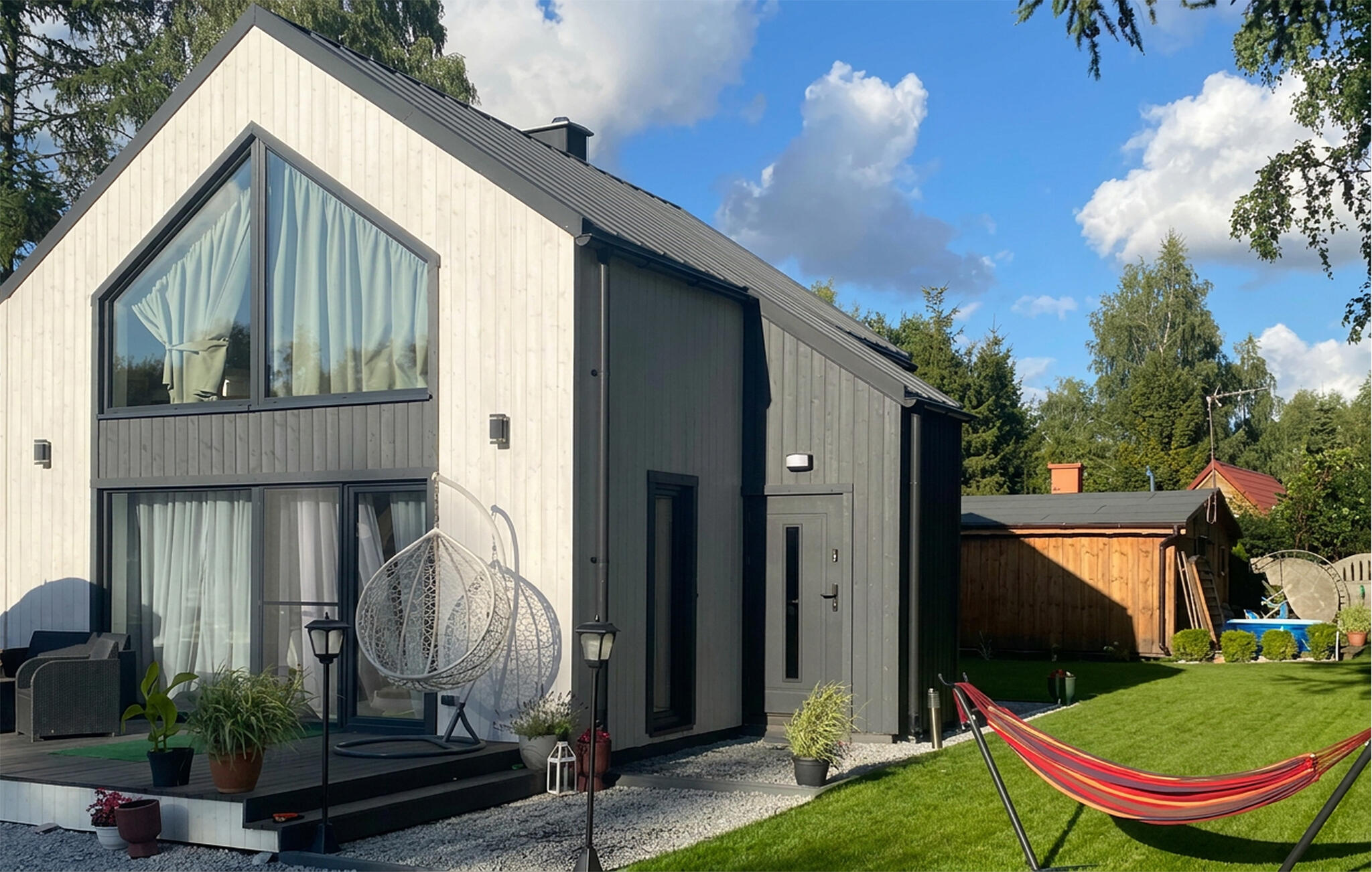 Ferienhaus mit umzäuntem Garten in Koscierzyna Wielki Klincz (Polen) und 2 Hunde erlaubt