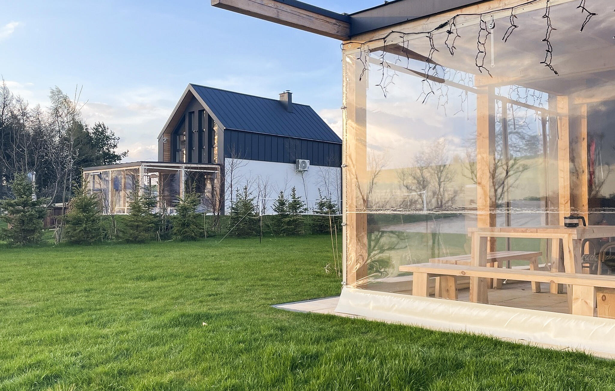 Ferienhaus mit umzäuntem Garten in Kleszczyn (Polen) und 2 Hunde erlaubt