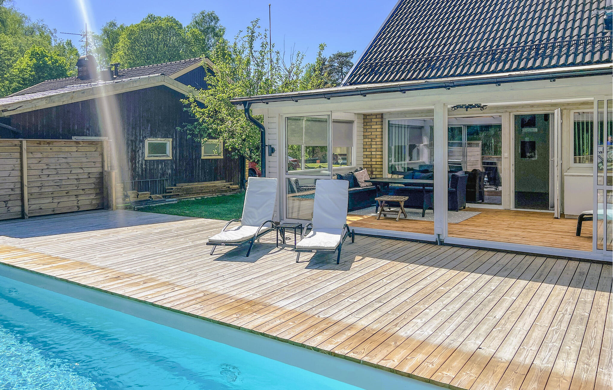 Vakantiehuis met privé zwembad in Gislaved (Zweden) voor 9 personen
