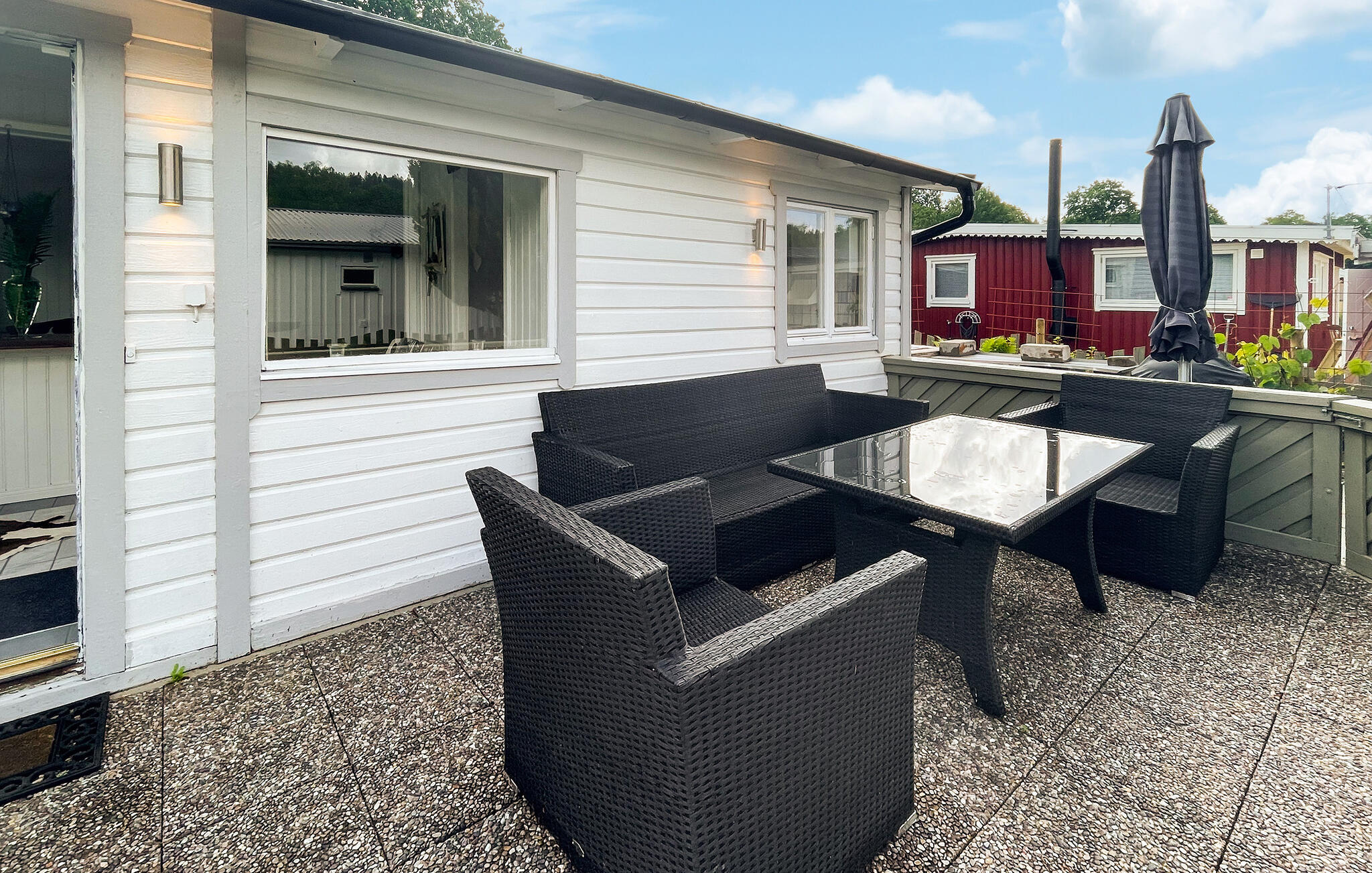 Ferienhaus mit umzäuntem Garten in Borås (Schweden) und 4 Hunde erlaubt