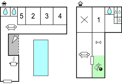 Plattegrond - Biograd-Pakostane 