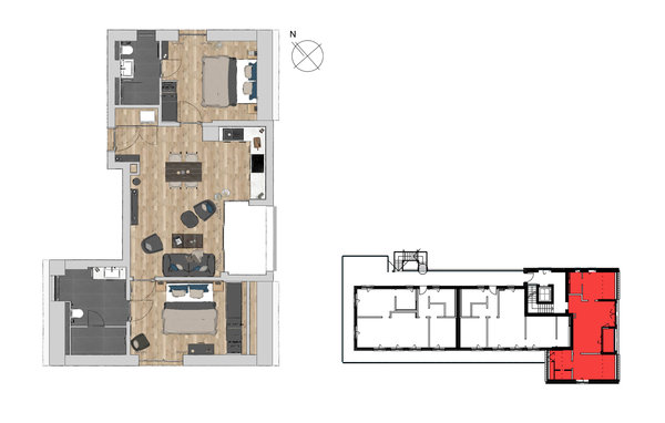 Appartement Penthouse Nordstrand Watt