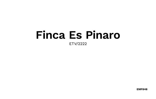 Ferienhaus - Es Pinaro Sanso, Arta , Spanien - EMF848 901