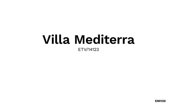 Holiday Home - Mediterra, Colonia de Sant Pere , Spain - EMI120 901