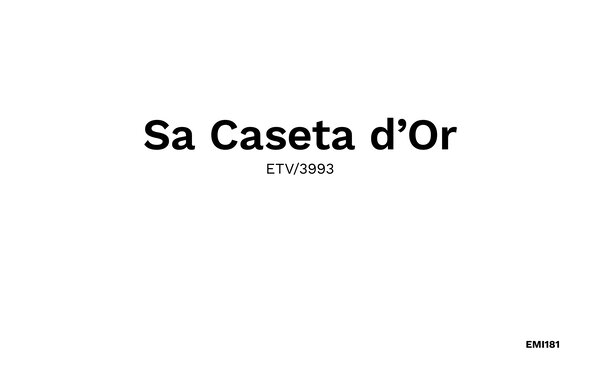 Casa de vacaciones - Sa Caseta d'Or, Portocolom , España - EMI181 901