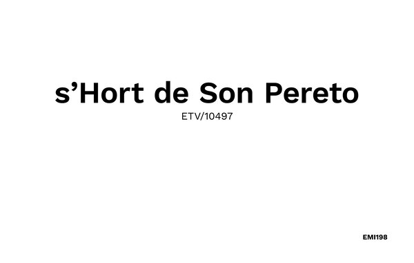 Casa de vacaciones s'Hort de Son Pereto
