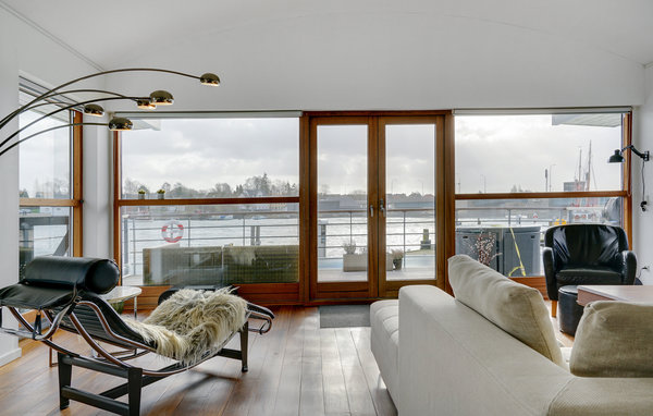 Husbåt/Hus på vatten - Gråsten Havnefront , Danmark - F08115 3