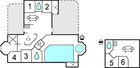 Grundriss Ferienhaus A3002