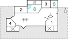 Grundriss Ferienhaus A4216