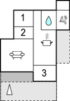 Grundriss Ferienhaus B04021