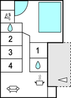 Grundriss Ferienhaus B40060