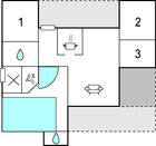 Grundriss Ferienhaus B5464