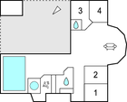 Grundriss Ferienhaus C21675