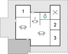 Grundriss Ferienhaus D01102