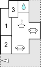 Grundriss Ferienhaus P52099